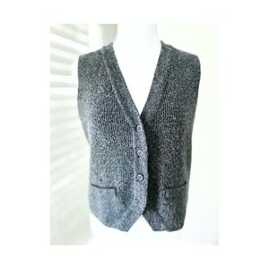 OAK + FORT Charcoal Gray V-Neck Knit Vest